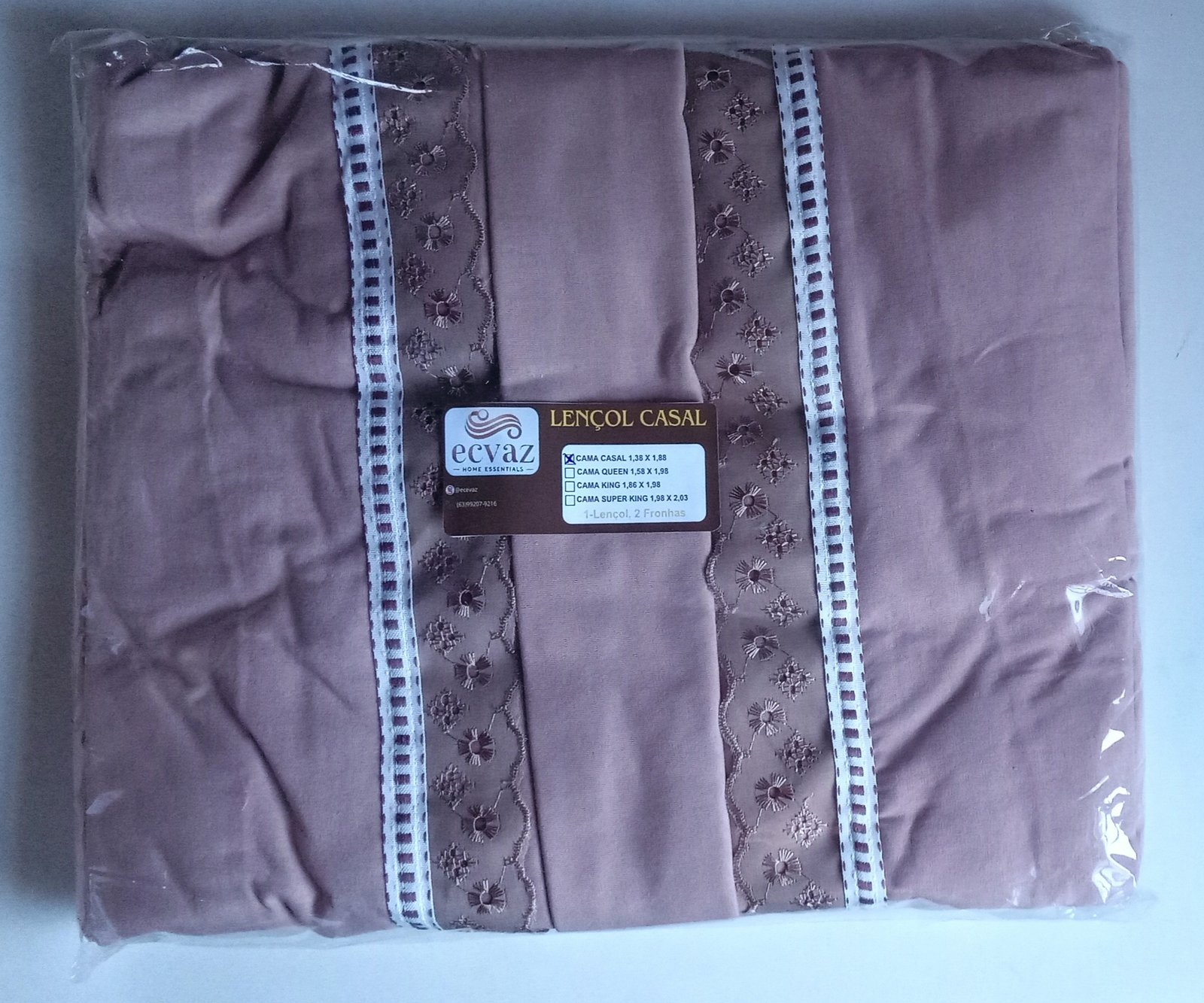 Lençol de Casal (Bege)