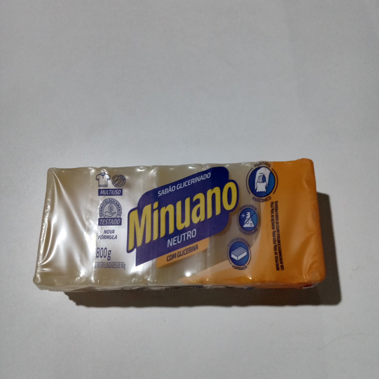 Sabão  Glicerinado  Minuano  800g