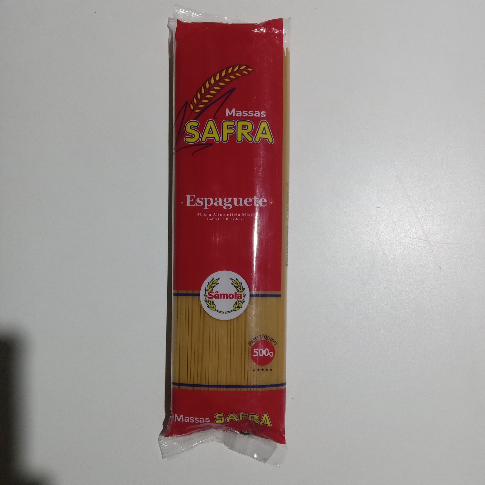 Macarrão espaguete Safra 500g