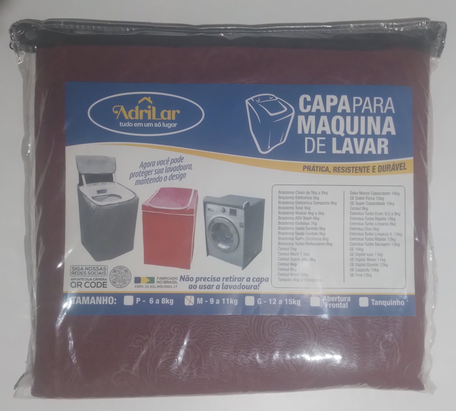 Capa pra Máquina de lavar roupas