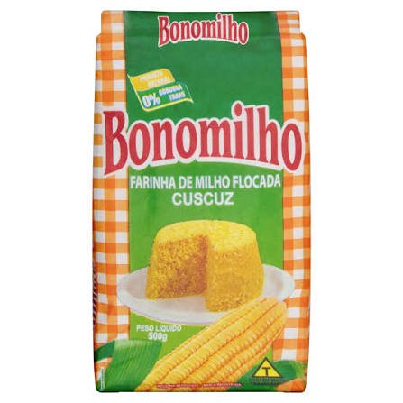 Farinha de milho flocada bonomilho 500g (Cuzcuz)