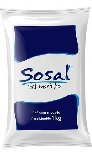 Sal refinado sosal 1kg
