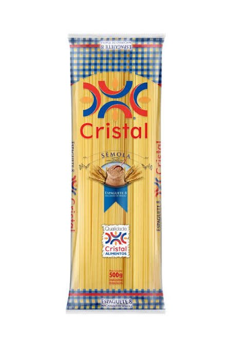 Macarrão Cristal Sêmola Espaguete nº 8 500g